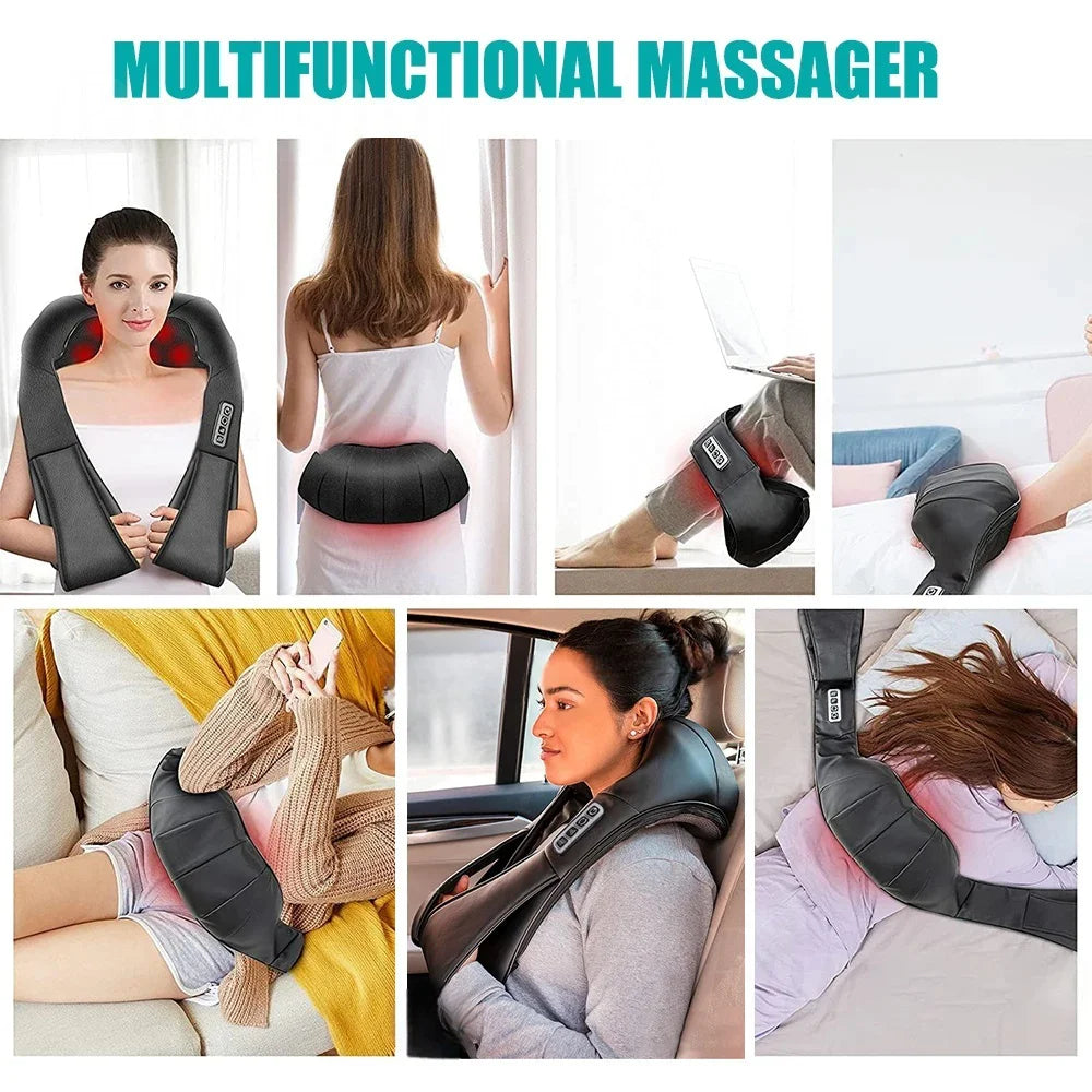 Heated Shiatsu Massager – Soothe Aches, Melt Stress