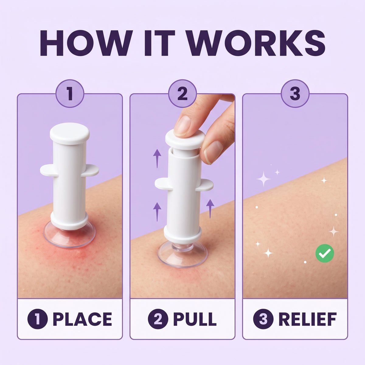 Daynest™ Bite Relief Suction Tool
