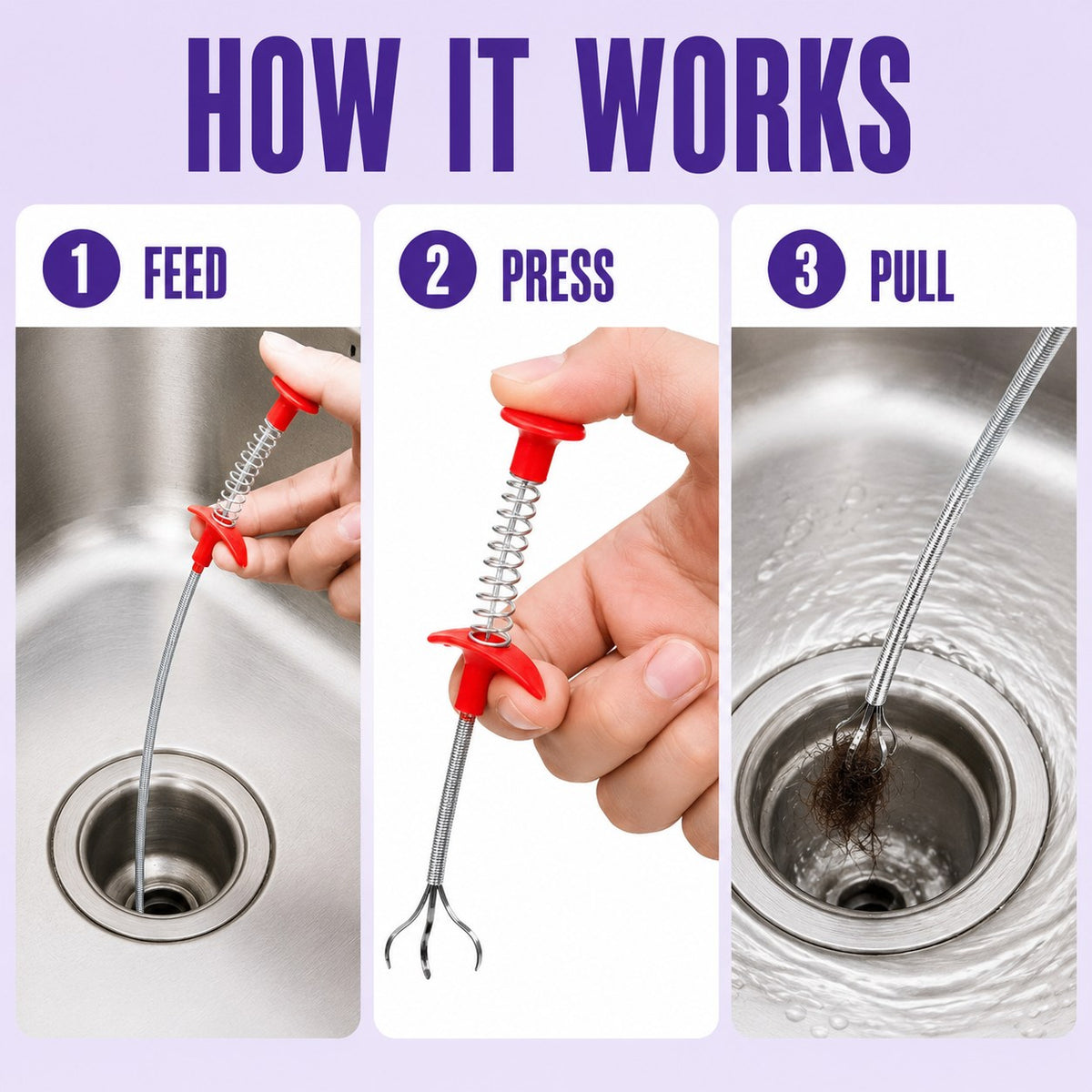 Daynest™ Drain Clog Remover Tool