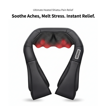 Heated Shiatsu Massager – Soothe Aches, Melt Stress